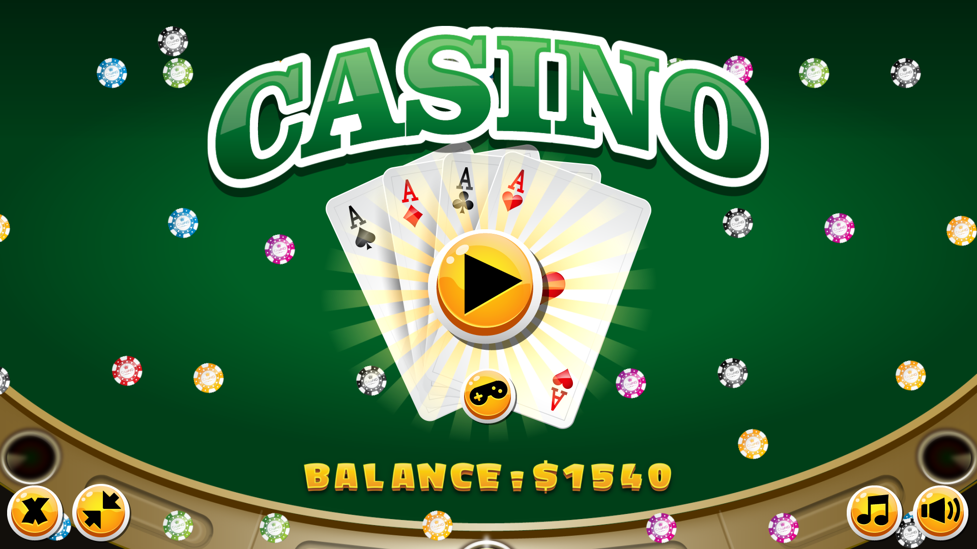Casino Cards Memory